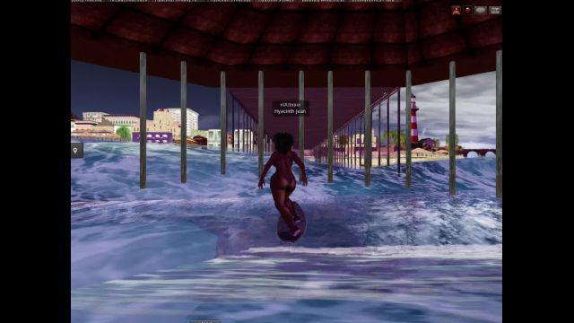 -Surfing under the pier