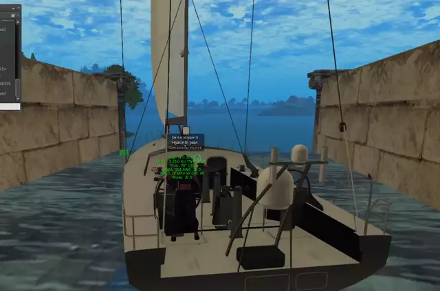 -The boat locks in action