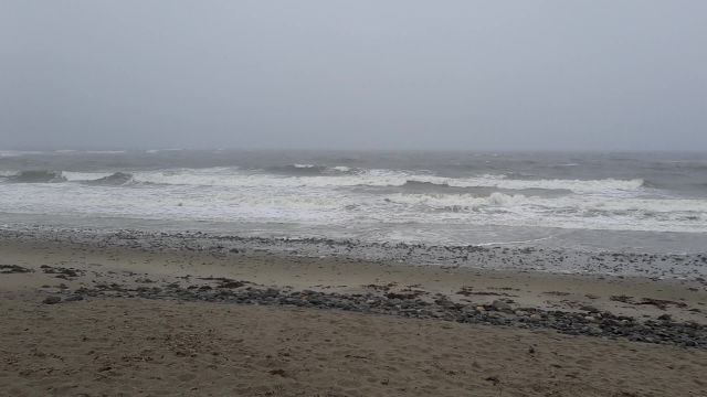 The Ocean on a Rainy Day