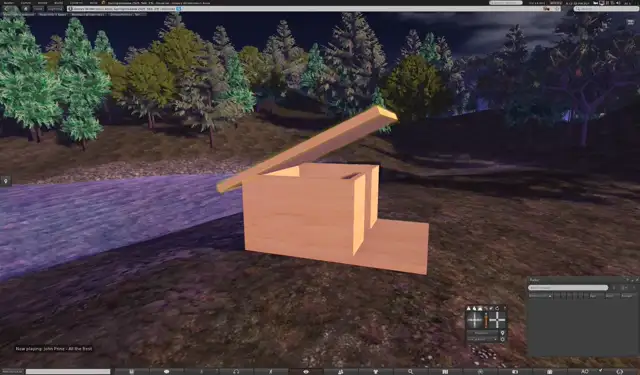 -Building a simple house in Open Simulator