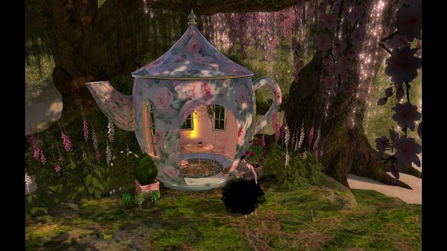 whimsical teapot hut