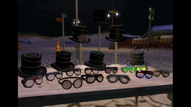 sparkling goggles in Black Rock Desert